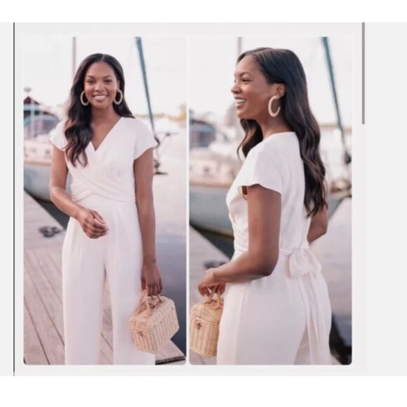 Gal Meets Glam Size 00 Delaney Jumpsuit Wine New Holidays Office Wedding Guest - Picture 11 of 16